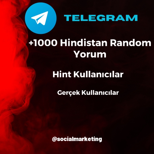  Telegram Hindistan Random Yorum  Hint Kullanıcılar  Max 200K